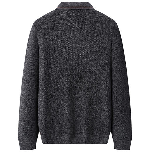 【新款DWP】大依优型大码翻领针织衫Polo衫加肥加大毛衣大号胖子宽松毛衫男装上衣打底T恤 商品图2