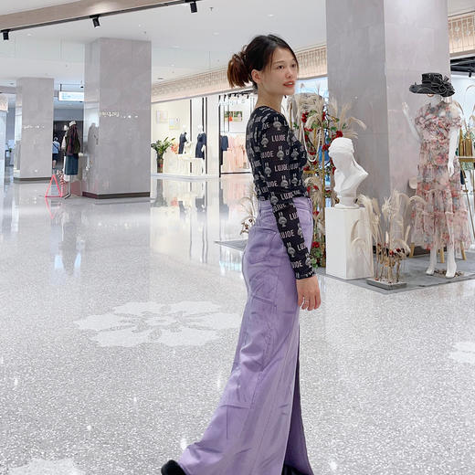 -LZ3B32 茈藐色100%棉半裙 商品图2