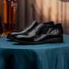 男士内增高皮鞋增高7cm套脚一脚蹬商务正装英伦系带结婚新郎鞋 商品缩略图1