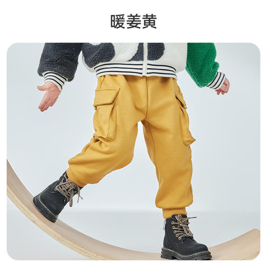 【秒杀49元】i-baby/英伦宝贝防风蓄热太阳绒秋冬儿童工装裤【90-100码】 商品图7