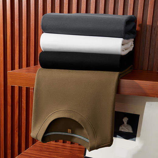 【新款DDP】大依优型大码长袖T恤加肥加大肥佬休闲商务宽松透气上衣打底净版 商品图4