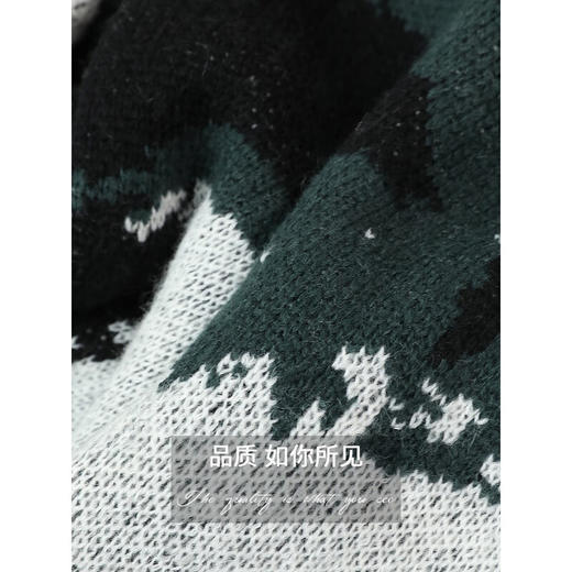 COCOBELLA新国风山水提花针织半身裙女秋冬新中式优雅长裙HS559 商品图4