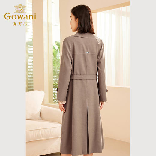 乔万尼风衣女款新款收腰中长款ET3A661 商品图4