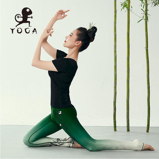 壁虎瑜伽【2310SY245】棉美背螺纹短袖（一体式胸垫）【5天发货】 商品图4