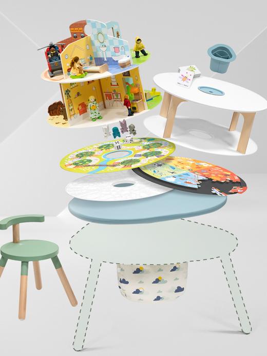 Stokke Mutable V2多功能儿童玩具游戏桌益智早教【玩具】 商品图7