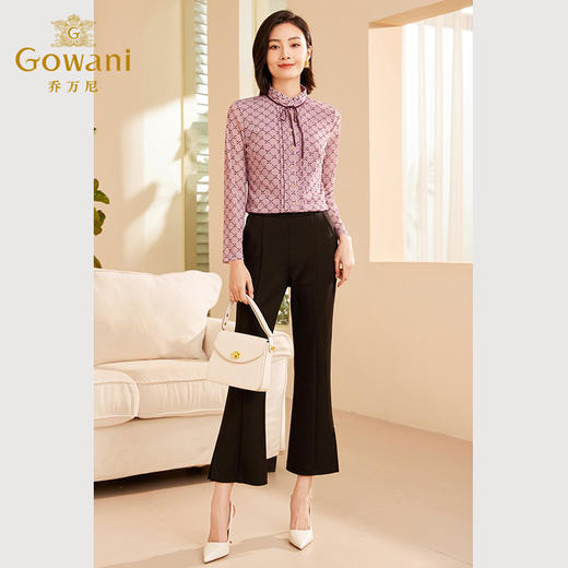 乔万尼衬衫新款女长袖打底衫时尚洋气时髦设计感ET3C730 商品图3