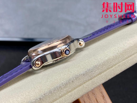 萧邦快乐钻系列机械腕表 快乐钻（HAPPY DIAMONDS）表盘直径 中号30mm五钻款 新款薰衣草紫 商品图5