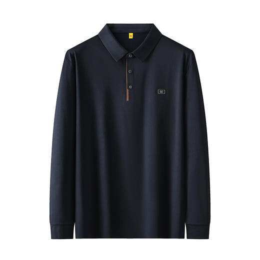 【新款DG】大依优型大码长袖Polo衫翻领加肥加大肥佬休闲宽松透气上衣胖子绅士打底T恤 商品图7