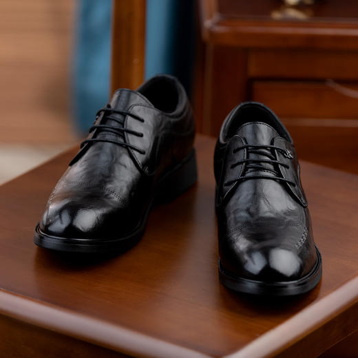 增高6cm男士皮鞋正装商务内增高男鞋皮鞋增高鞋男新郎婚鞋 商品图3
