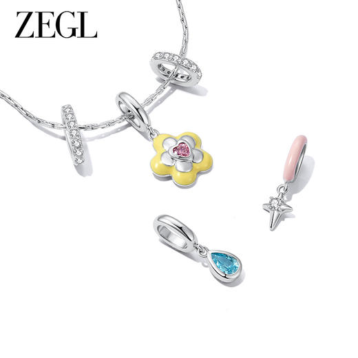ZEGL设计师甜美自定饰花朵项链女轻奢小众设计感夏日多巴胺锁骨链 商品图2
