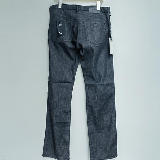 EMPORIO ARMANI 阿玛尼 男士棉质金属徽标休闲牛仔裤 黑色 8N1J21 1D85Z 0005 商品图1