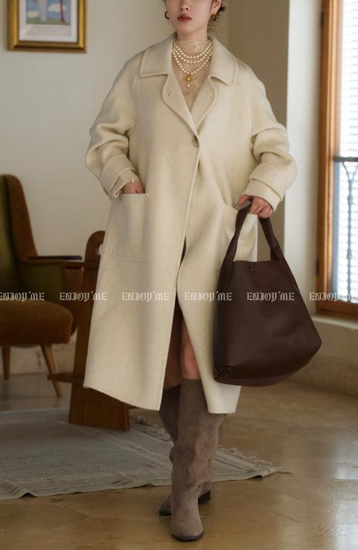 【门店同款】冬季自然奢绒-两粒扣驼绒大衣 154444616 商品图9