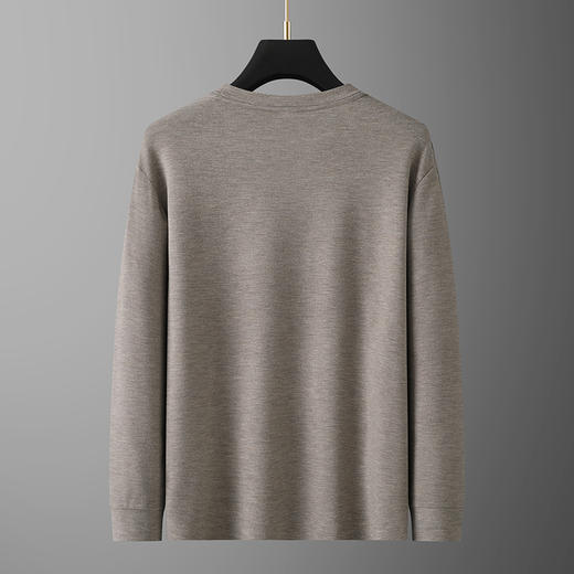 【一口价】兔绒【新款DG】大依优型大码长袖T恤加肥加大肥佬休闲宽松上衣胖子绅士保暖打底T恤 商品图4