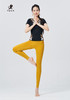 壁虎瑜伽【金风玉露-上衣+云感裤-姜黄】印花短袖（可拆卸胸垫） 商品缩略图3