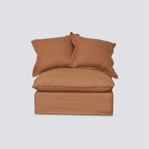 NS家居 ns furniture软包布艺组合沙发 NSSF-5451 M1组合  NS VIVI-Brown Suger 系列 商品图1