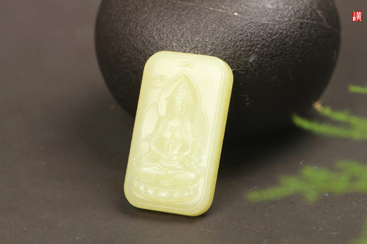 和田玉黄玉【观音】吊坠 商品图2