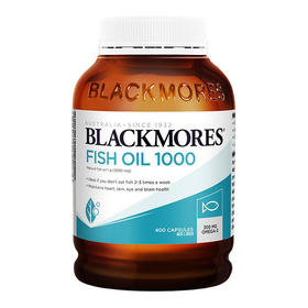 澳洲Blackmores/澳佳宝鱼油胶囊 400粒  版本随机发