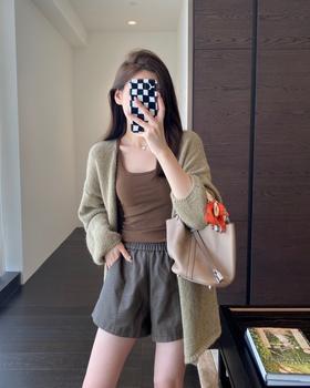 老米优品/无论美式复古文艺穿搭都少不了宝藏单品！《复古柔软皮短裤》🍂松紧腰不挑身材，全内衬，好品质！K230921A