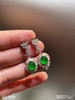 老坑帝王绿蛋面耳坠   68999【3213809】 商品缩略图1