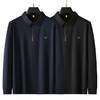 【新款DG】大依优型大码长袖Polo衫翻领加肥加大肥佬休闲宽松透气上衣胖子绅士打底T恤 商品缩略图1