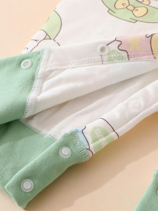 【三层保暖设计，锁住温度！】夹棉爬爬服婴儿连体衣男女宝宝秋冬季加棉新生儿衣服保暖a类棉服lm 商品图3