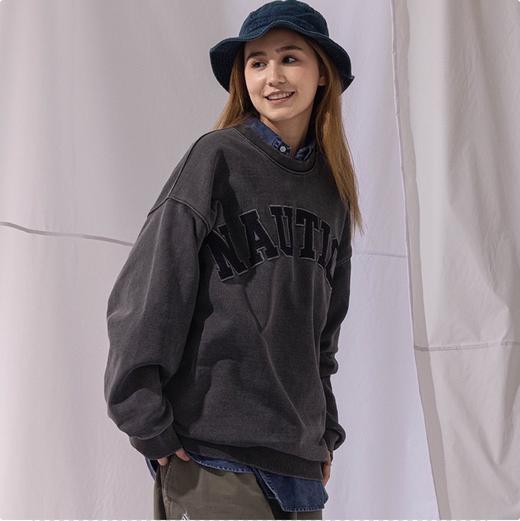 帆船 秋冬简约 400克重 水洗休闲宽松圆领卫衣男女款 NT-2678 商品图5