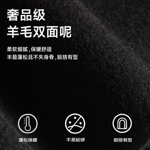 【80%羊毛】【新款DAB】大依优型大码男装绵羊毛夹克毛呢外套呢子短款胖子休闲男士 商品图2