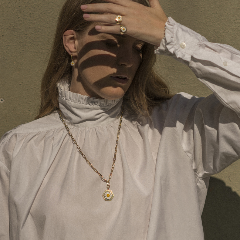 北京仓丨Wilhelmina Garcia-Bloomland-小雏菊 项链［西班牙设计师］