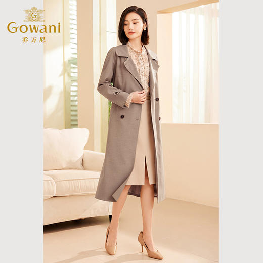 乔万尼风衣女款新款收腰中长款ET3A661 商品图1