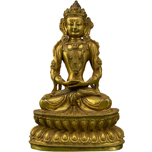 清 铜鎏金无量寿佛 商品图5