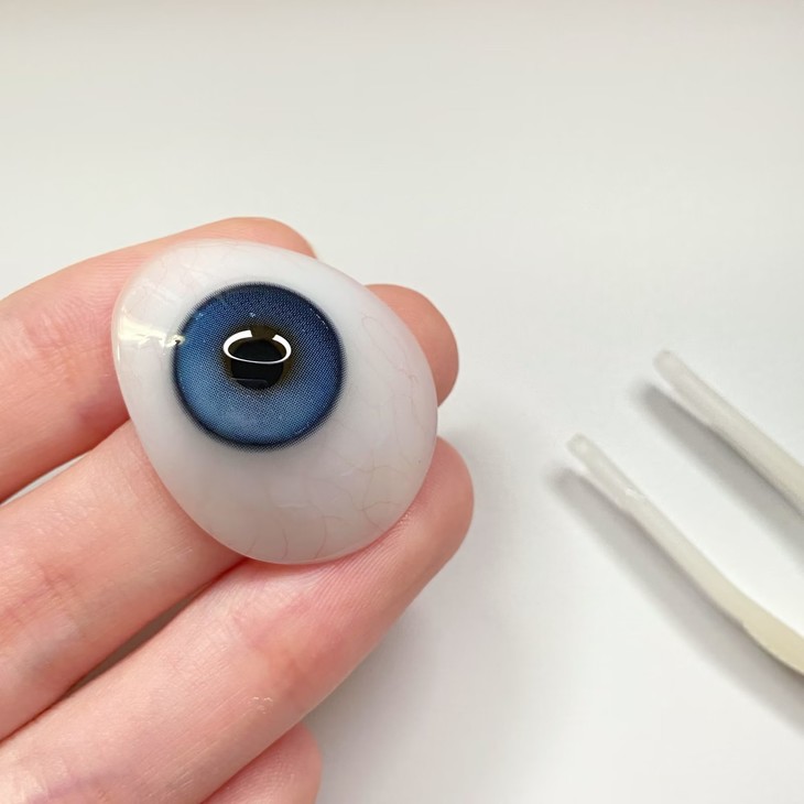 KIRAFAIRY 年抛美瞳 隐形眼镜 广岛黑蓝 14.2mm 1副/2片 左右度数可不同-VVCON美瞳商城6