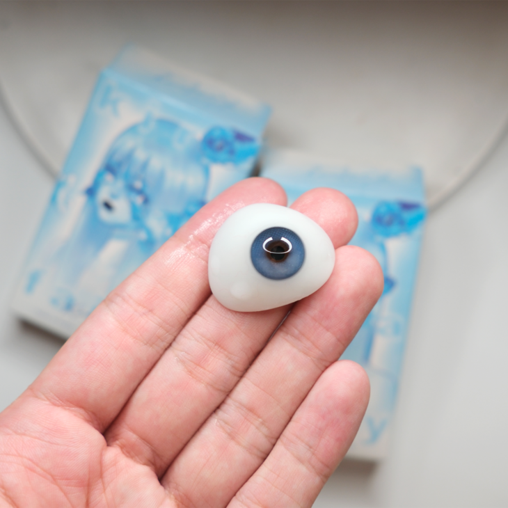KIRAFAIRY 年抛美瞳 隐形眼镜 广岛黑蓝 14.2mm 1副/2片 左右度数可不同-VVCON美瞳商城5