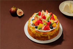 【鲜果巴斯克蛋糕】巴斯克蛋糕，享受一场甜蜜的法式盛宴，口感细腻、浓郁香甜，每一口巴斯克蛋糕都散发着奶香四溢的诱人气息（海口幸福西饼蛋糕）