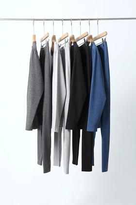 蚕丝+绵羊毛+保暖贴片，冬季男士弹力内衣套装