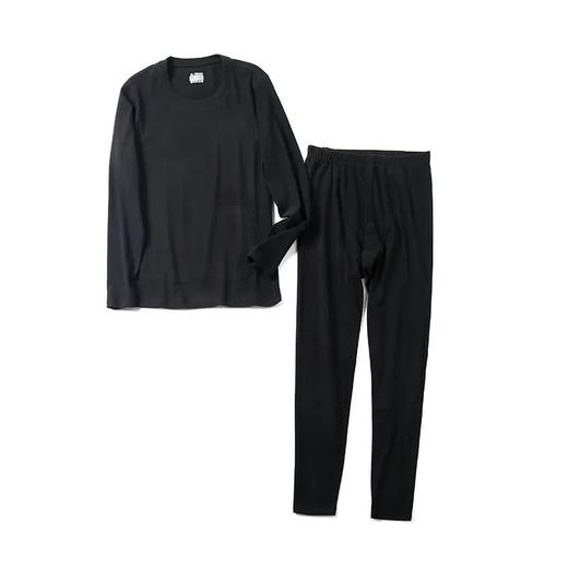 蚕丝+绵羊毛+保暖贴片，冬季男士弹力内衣套装 商品图4