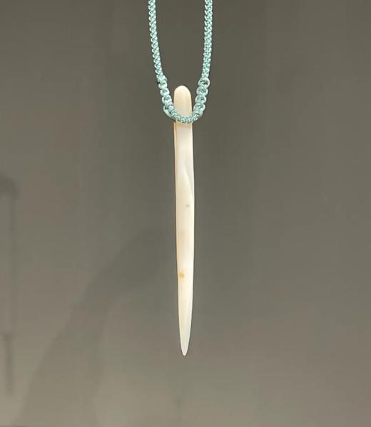 鱼脑冻瑪瑙缝衣针形吊坠项链，顺丰包邮 商品图7