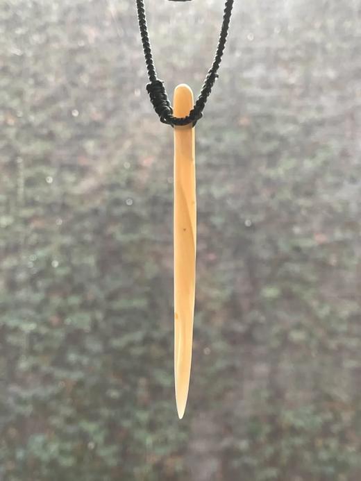 鱼脑冻瑪瑙缝衣针形吊坠项链，顺丰包邮 商品图6