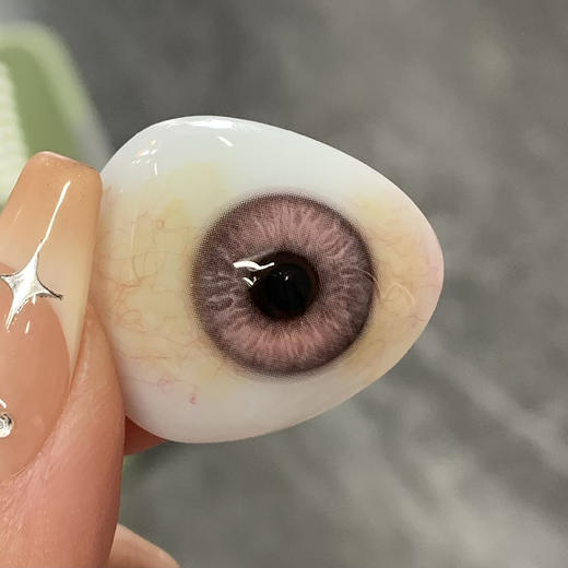 illusionDuck 绒绒兔尾毛 年抛 两片 14.5mm 参考着色 13.8mm 基弧 8.6 含水 38% 韩国进口 商品图4