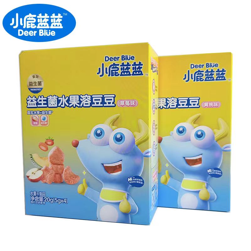 小鹿蓝蓝 水果酸奶溶豆  牛乳溶豆