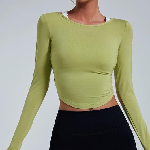 【限时秒】YOGACODE【火树银花系列】宽松运动上衣瑜伽服长袖YCDSL628（无胸垫） 商品图3