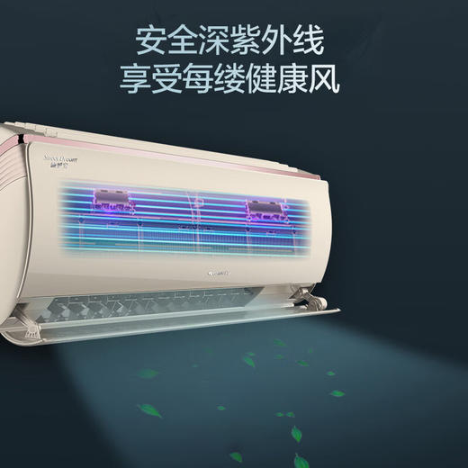 格力/空调/KFR-26GW/(26553)FNhCa-B1(WIFI)(含管)(奢华金)/睡梦宝变频冷暖1匹1级能效挂机空调 商品图1