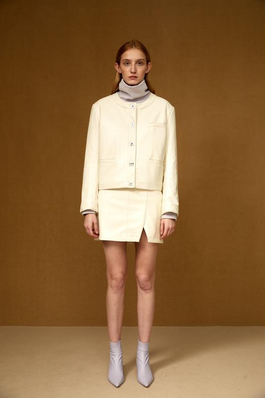 开衩皮短裙 商品图6