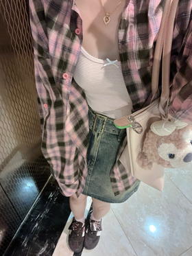 敲百搭的#粉丝格子衬衫，秋日氛围立马Get！