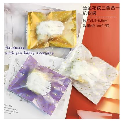 5.5×8.5 小号 塑料糖袋雪花酥袋 卡通牛轧糖雪花酥饼干西点包装袋 约100入 商品图2