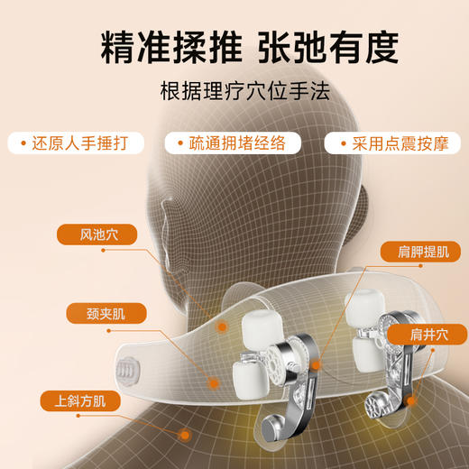云康宝肩颈按摩仪颈椎按摩器背部腰部斜方肌热敷腰椎按摩家用 商品图3