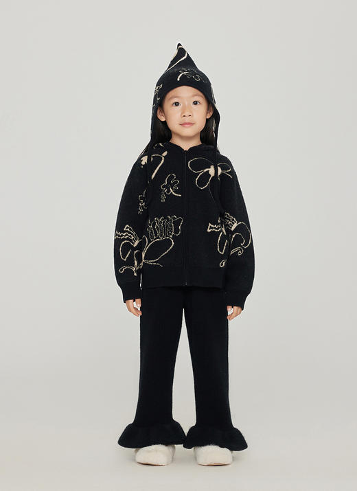 jnby  23年冬款  中长款开襟毛衫 1NA311100 商品图11