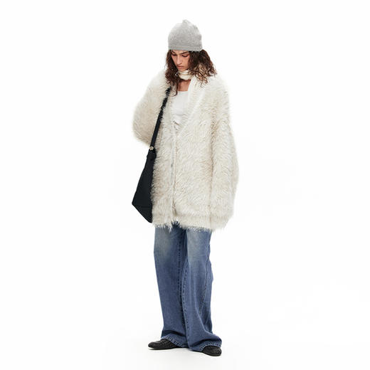 NUTH “跳跃的银丝”｜亮光钉珠装饰冷帽针织毛线帽女 商品图4