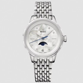 美度 MIDO 花淅系列月相腕表-月光银 M043.023.11.106.00