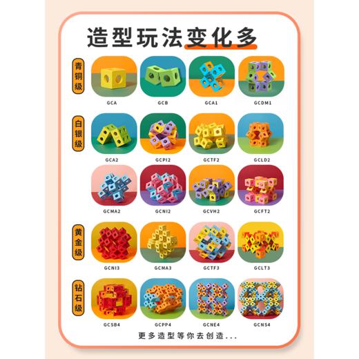 【益智软积木】“超模君”幽灵魔方  空间思维探索  【白色版&彩色版】  百变创意 益智拼接  亲子互动玩具 商品图6