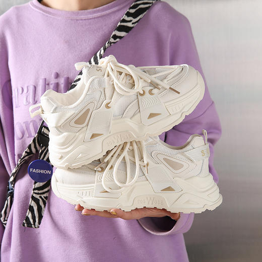 「两款配色！ins风」2023厚底老爹鞋女厚底街拍运动鞋ins潮休闲女鞋 商品图0